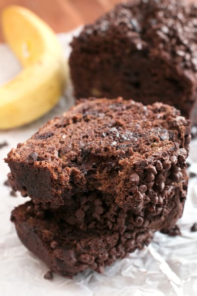 Double Chocolate Avocado Banana Bread Recipe - Food Fanatic