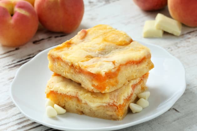 Gluten Free Apricot White Chocolate Blondies Photo