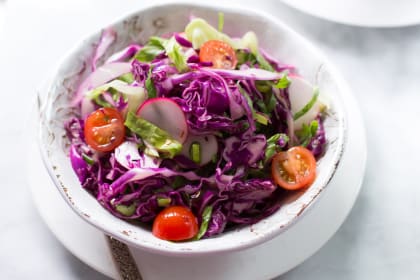 Quick Easy Red Cabbage Salad