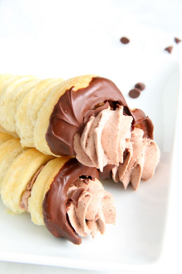 Chocolate Cream Horns Pic