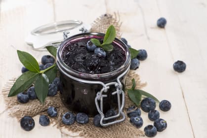 Low Sugar Blueberry Jam