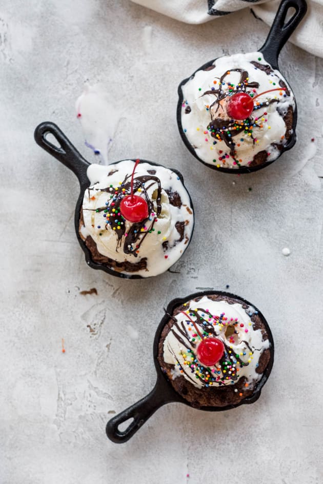 Mini skillet brownie - Caroline's Cooking