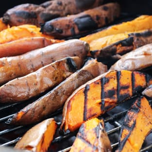 Grilled sweet potatoes picture