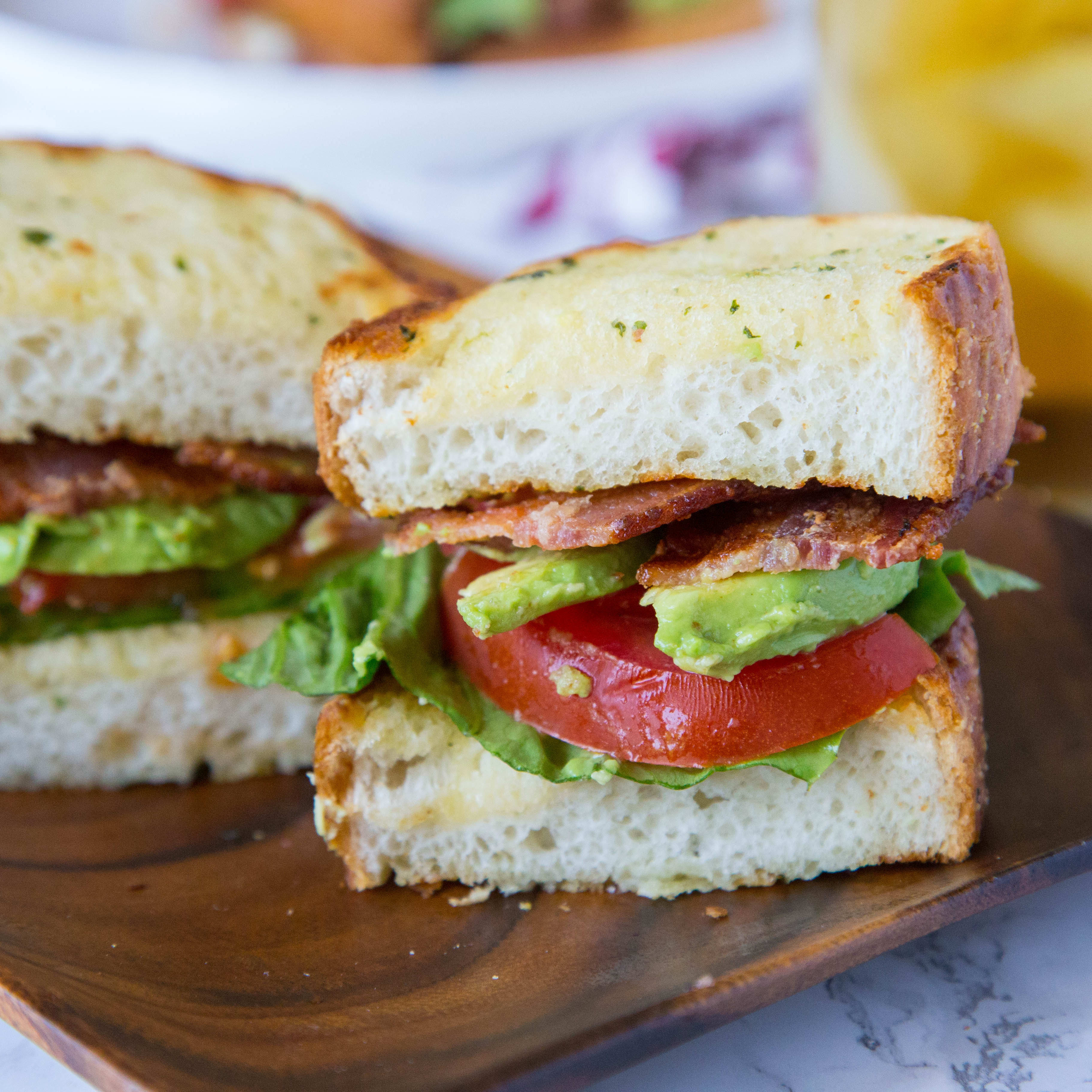 Garlic Bread Blt Recipe Food Fanatic