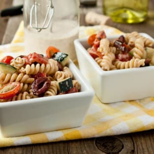 Greek pasta salad photo