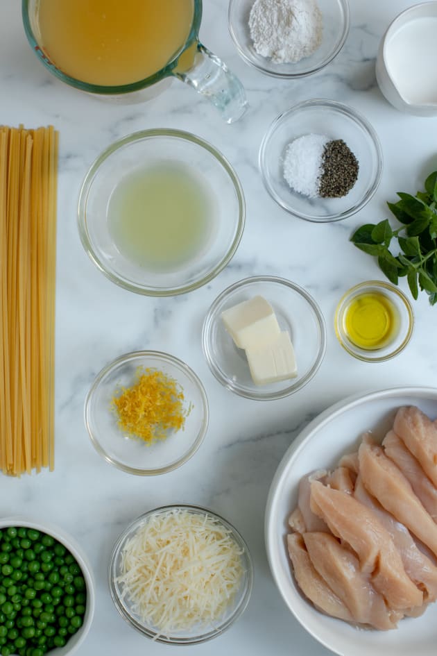Lemon Chicken Linguine Ingredients Photo Food Fanatic