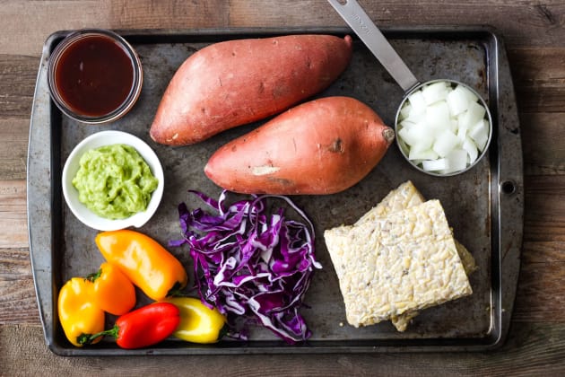 BBQ Tempeh Stuffed Sweet Potatoes Pic