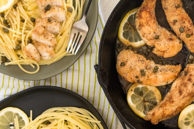 chicken piccata light without dredging