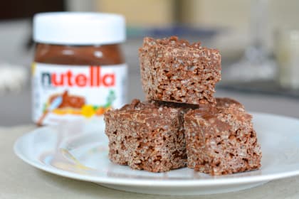 Salted Nutella Crunch Bars