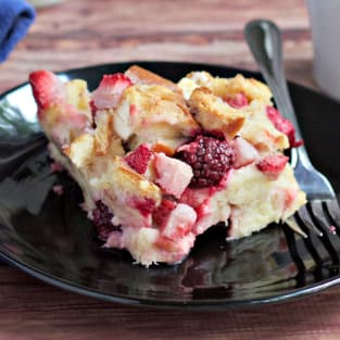 Overnight berry french toast photo