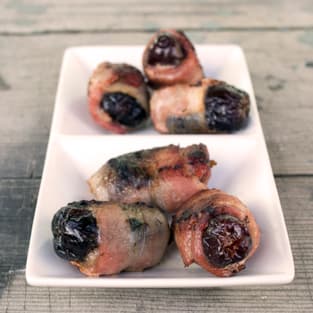 Bacon wrapped dates photo