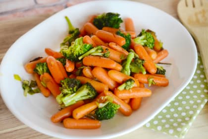 Roasted Broccoli and Carrots