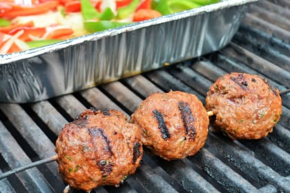 Easy Grilled Meatballs