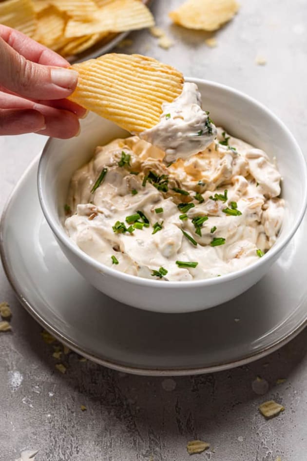 Homemade French Onion Dip Recipe Photo