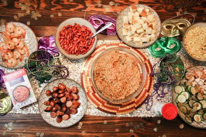 How to Celebrate Mardi Gras with a Jambalaya Party Bar