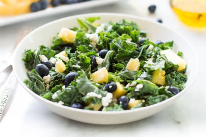 Kale Blueberry Pineapple Salad