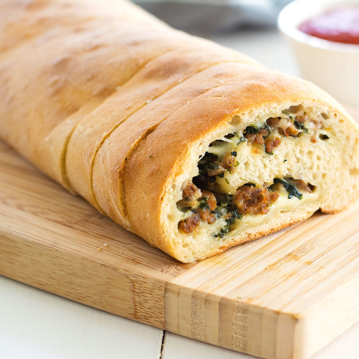 Stuffed Spinach Bread Recipe Food Fanatic
