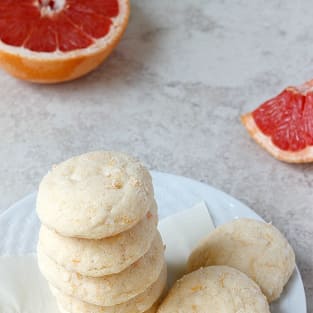 Coconut grapefruit sugar cookies photo