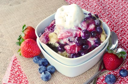 Slow Cooker Cobbler with ALL the Berries