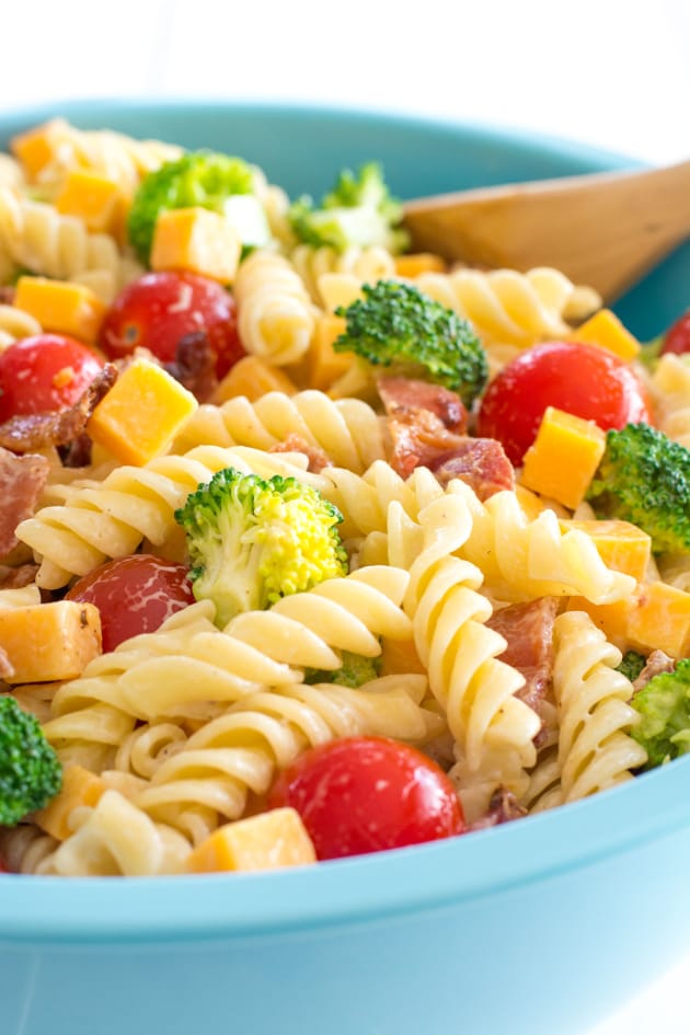 Bacon Cheddar Ranch Pasta Salad Picture