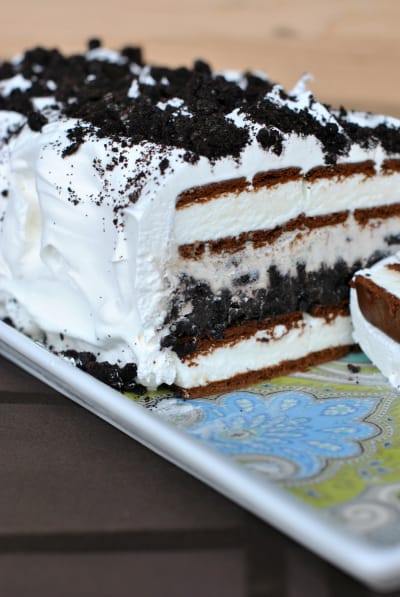 oreo reese's ice cream cake