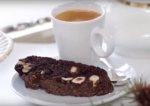 Chocolate Hazelnut Biscotti with Coffee