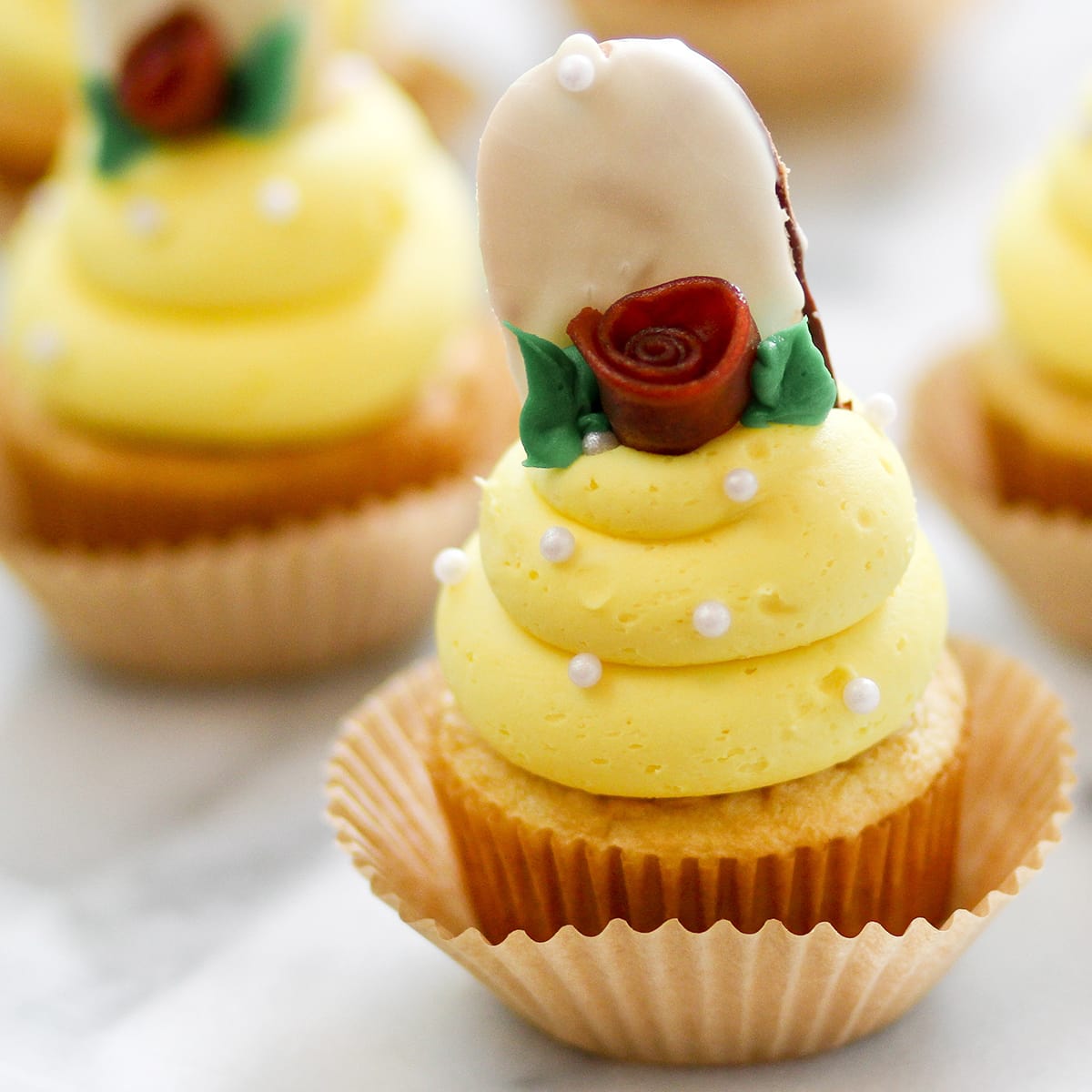 Beauty The Beast Cupcakes Recipe Food Fanatic