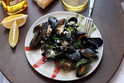 Whiskey Mussels en Papillote for Two