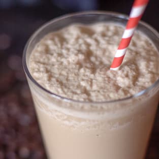 Dairy free coconut mocha frappe picture