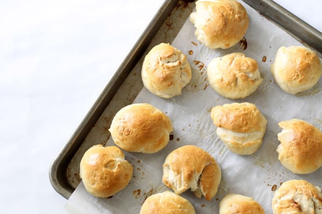 Homemade Bantam Bagel Bites with Cream Cheese Image