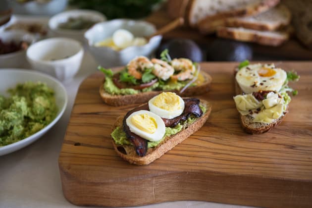 Avocado Toast Bar Eggs Close