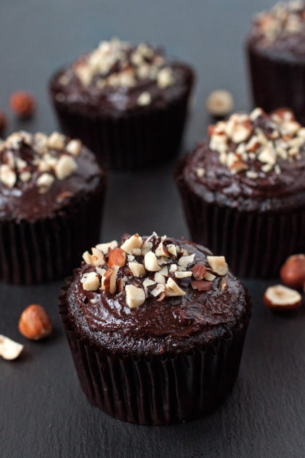 Gluten Free Chocolate Hazelnut Cupcakes - Food Fanatic