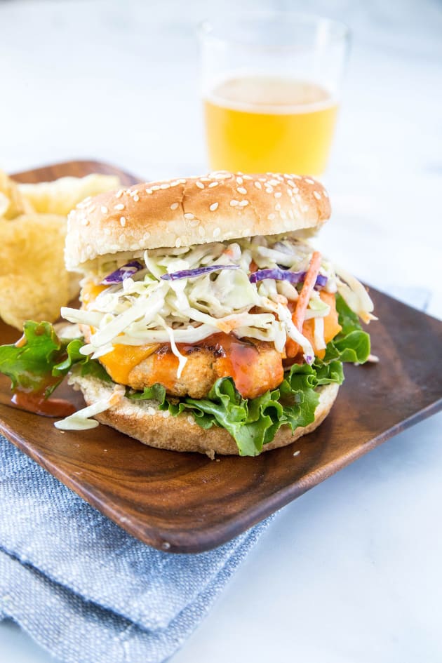 Buffalo Chicken Burger Recipe - Food Fanatic