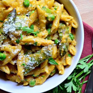 Easy pumpkin pasta photo