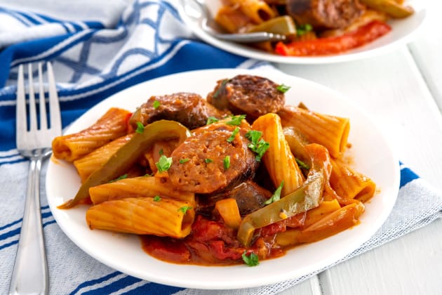 Easy Sausage and Peppers Pasta Recipe Food Fanatic