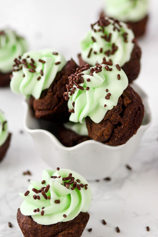 Mint Chocolate Brownie Bites Pic