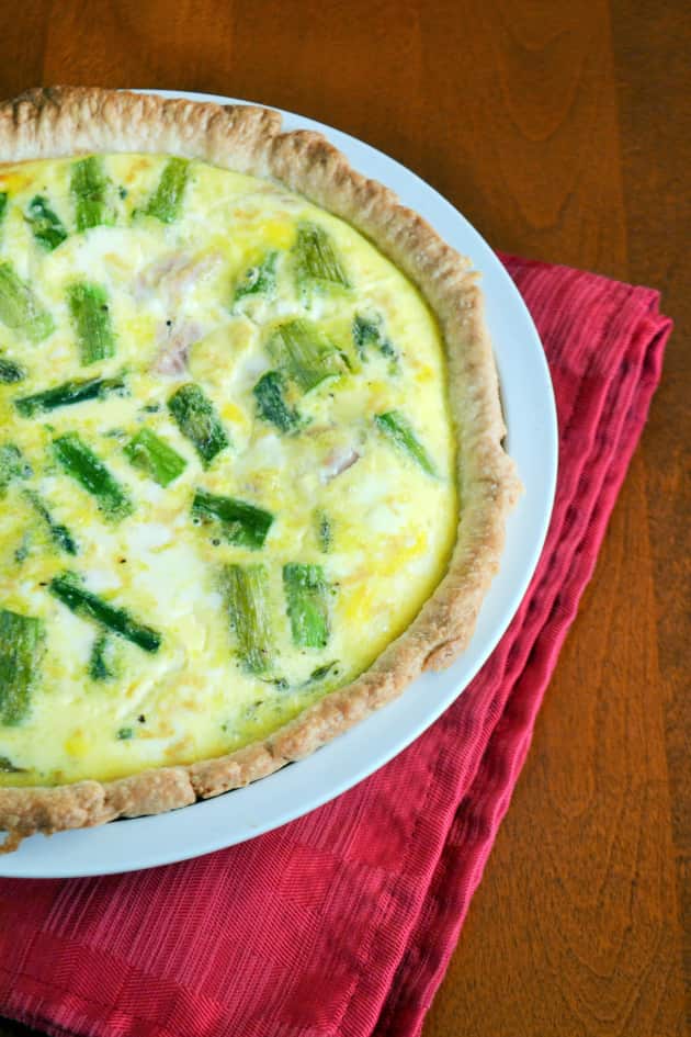 Ham and Asparagus Quiche for Mother's Day - Food Fanatic
