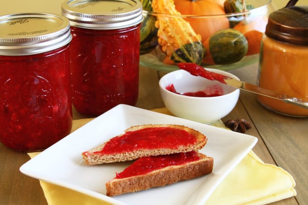 Cranberry Sauce on Bread