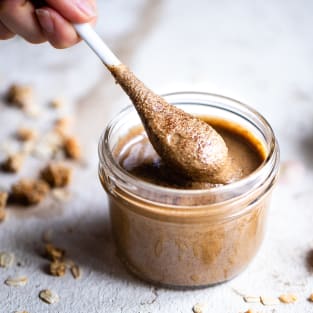 Oatmeal cookie granola butter photo