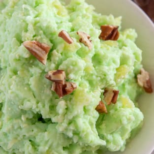 Green jello salad photo