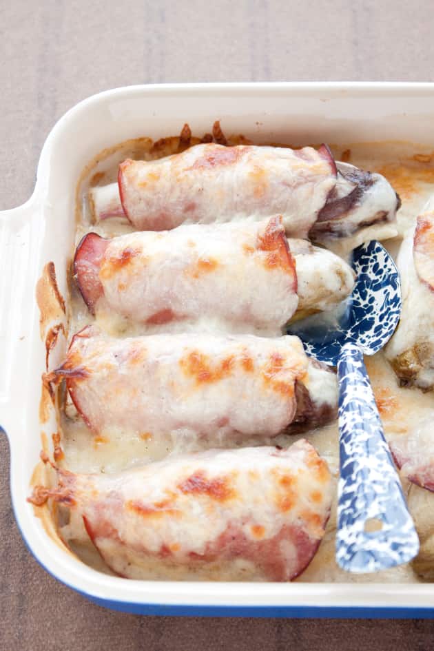 Endive & Ham Bake for Two Food Fanatic