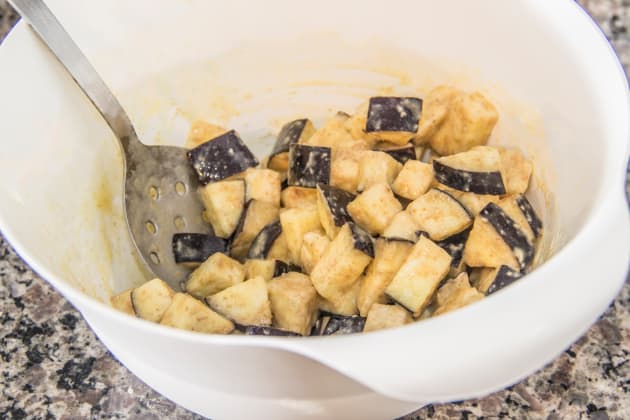 Baked Eggplant Bites Photo
