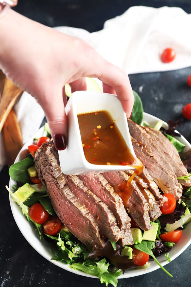Miso Marinated Steak Salad with Avocado Recipe Food Fanatic