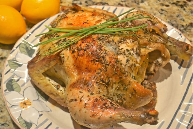 Lemon Rosemary Roast Chicken Recipe - Food Fanatic
