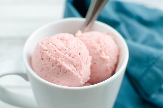 Paleo Strawberry Ice Cream Photo