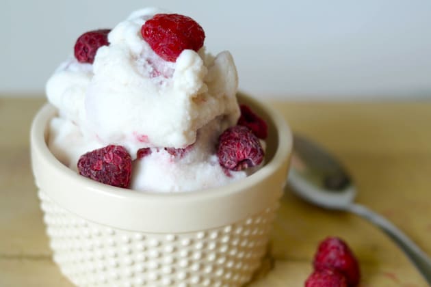 Gluten Free Raspberry Vanilla Ice Cream Photo