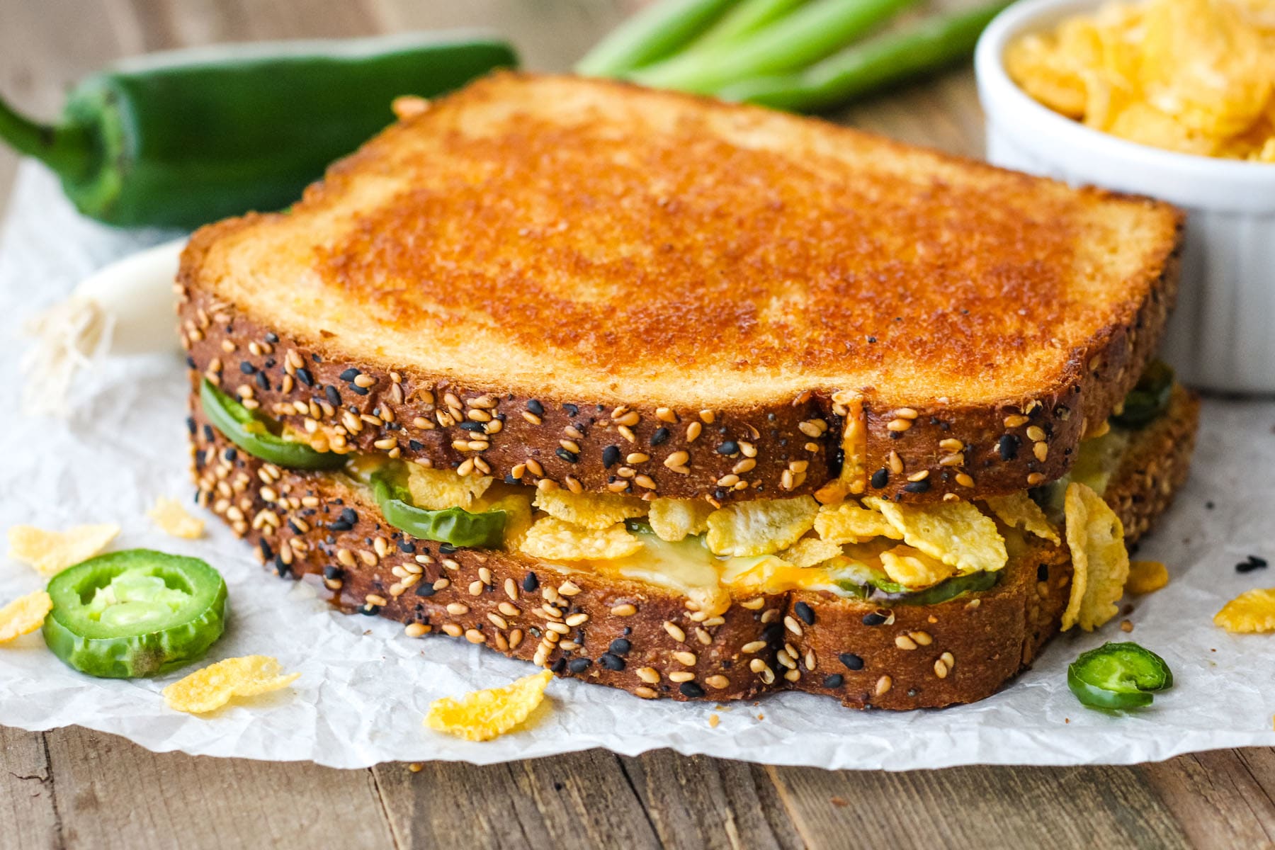 Toaster Oven Jalapeño Popper Grilled Cheese Recipe - Food Fanatic