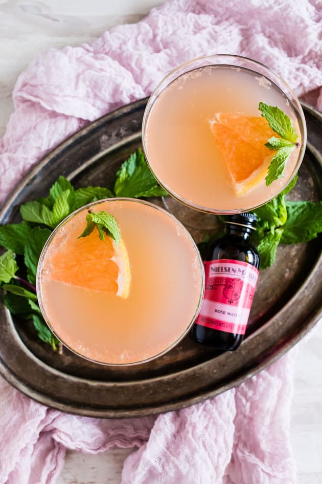 Grapefruit Campari Rose Water Cocktail - Food Fanatic