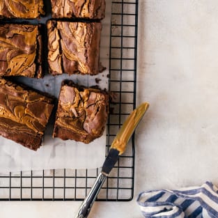 Peanut butter brownies photo