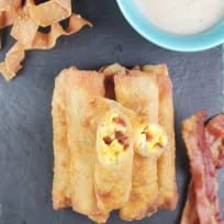 Bacon Egg And Cheese Egg Rolls Recipe Food Fanatic